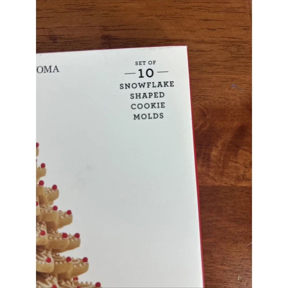 NEW Williams Sonoma Christmas Holiday Kransekake Set of 10 Snowflake Cookie Mold